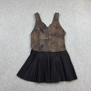 Lululemon Tank Top Womens 4 Brown City Tank In Golden Goddess Yoga Workout Top